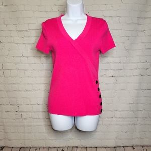 Cable and Gauge - Pink Button Detail Blouse